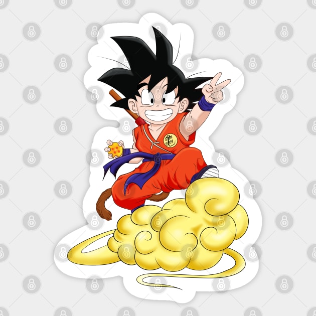 Young Goku Sticker by Nykos